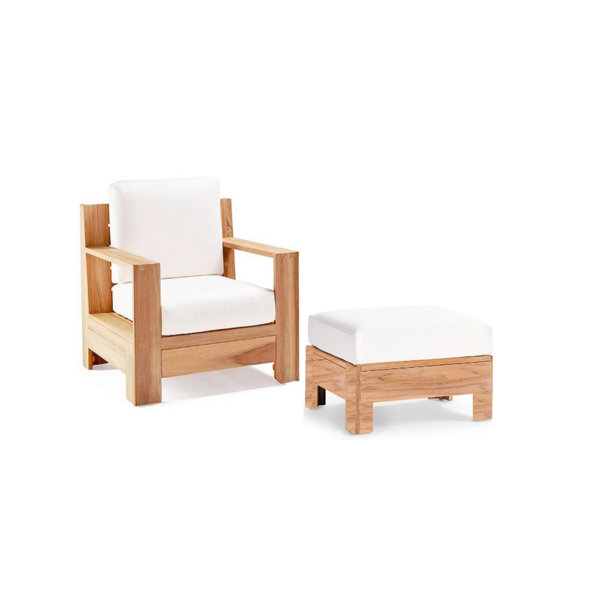 Teak Smith Canberra Outdoor Lounge Chair Wayfair